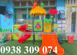 Cầu trượt liên hoàn giá rẻ, tặng bập bênh , cầu trượt hồ bơi