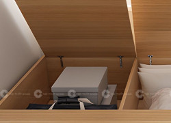 Giường Ngủ Gỗ Công Nghiệp Thiết Kế Liền Tủ Tối Ưu Không Gian