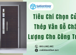 Tiêu Chí Chọn Cửa Thép Vân Gỗ Chất Lượng Cho Công Trình