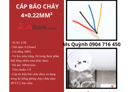 Cáp báo cháy 4x 0.22mm2 Altek Kabel Đà Nẵng, Sài Gòn, Hà Nội,Hải Dương