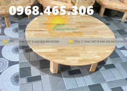 Bàn gỗ mầm non, bàn học mầm non bằng gỗ