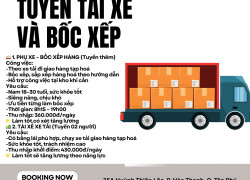 TẠP HOÁ LÊ HẢI TUYỂN NAM PHỤ XE – BỐC XẾP HÀNG & TÀI XẾ XE TẢI