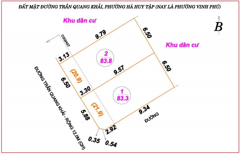 Siêu phẩm tuyệt đẹp mặt đường Trần Quang Khải