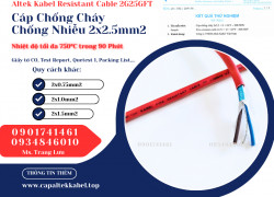 Cáp Chống Cháy Chống Nhiễu 2x2.5 Altek Kabel phân phối chính hãng
