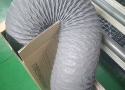 Ống gió mềm vải xám lò xo D150 Daehan Hàn Quốc