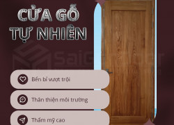 cửa gỗ tự nhiên phòng ngủ