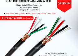 Cáp RVVP/ CXV 4x0.5/4x0.75/4x1.25/4x1.5/4x2.5 sẵn HCM