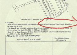 ĐẤT ĐẸP  - CHÍNH CHỦ TẠI PHƯỜNG XUÂN KHÁNH, THỊ XÃ SƠN TÂY, HÀ NỘI