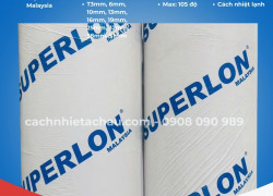 Cuộn cao su lưu hoá Superlon cách nhiệt lạnh loại có keo dán
