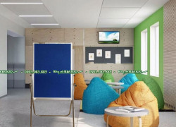 Bảng flipchart ghim đa năng có chân di động