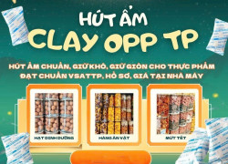 Bánh kẹo Tết luôn tươi ngon nhờ gói hút ẩm Clay OPP Thịnh Phong!