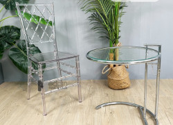 Ghế nhà hàng nhựa đúc trong suốt Tiffany 2A-PC tại HCM