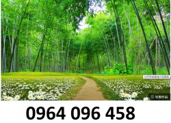 Tranh gạch 3d phong cảnh tre trúc - SLM75