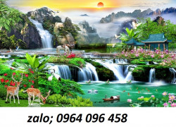 Tranh gạch 3d phong thủy phong cảnh - LKM95