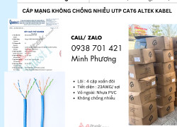 Cáp mạng không chống nhiễu UTP cat6 Altek Kabel Đà Nẵng, Quy Nhơn, Gia Lai