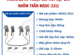 Kẹp nhôm cho cáp trần mssc-3311