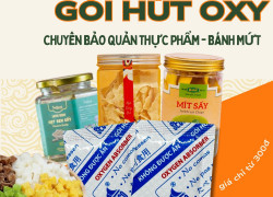 Chống mốc bảo vệ bánh mứt tết với gói hút oxy o-maxxsorb Secco