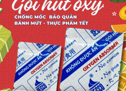 Chống mốc hiệu quả - gói hút oxy secco 50cc cho bánh mứt tết, hạt dinh dưỡng