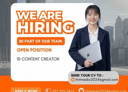 TUYỂN NHÂN VIÊN CONTENT CREATOR