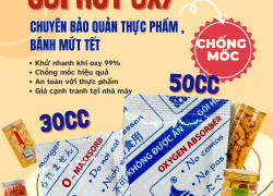 Bảo quản hiệu quả bánh mứt tết với gói hút Oxy secco 50cc