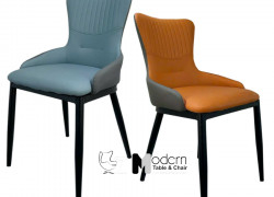 Ghế phòng ăn nệm simili chân sắt ECO 46A‑P