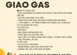 TUYỂN GẤP NHÂN VIÊN GIAO GAS – ĐI LÀM NGAY