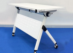 Bàn học 1m2 gấp gọn chân bánh xe TF2006-12W tại HCM