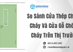 So Sánh Cửa Thép Chống Cháy Và Cửa Gỗ Chống Cháy Trên Thị Trường