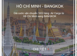 Cước vận tải hàng không từ Hồ Chí Minh đi Thái Lan