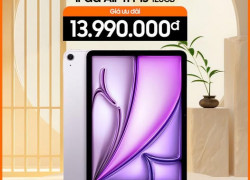 APPLE iPAD AIR 11" M3 (WIFI | 128GB) – NHẸ HƠN, MẠNH HƠN, ĐA NHIỆM KHỎI CHÊ