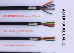 Cáp tín hiệu chống nhiễu Altek Kabel 2,4,6,8 core x 0.22mm2