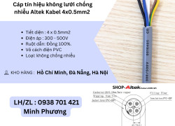Cáp tín hiệu không lưới chống nhiễu Altek Kabel 4x0.5mm2 Đà Nẵng, Hội An, Quảng Trị