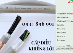 Cáp Tín Hiệu 8X 1.0 Mm2 Không Chống Nhiễu Bình Định, Khánh Hòa, Gia Lai