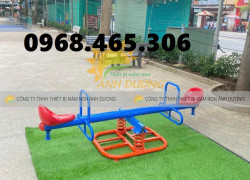 Bập bênh đôi khung sắt trẻ em, bập bênh thiên nga cho bé