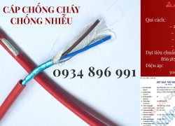 Cáp Chống Cháy Chống Nhiễu 2x0.75 mm2 Giao Ngay Quảng Nam, Quảng Ngãi, Quảng Bình
