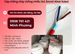 Cáp chống cháy chống nhiễu Altek Kabel 2x1.5 Đà Nẵng, Quảng Ngãi, Quảng Trị