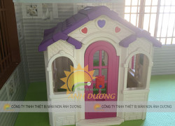 Ngôi nhà nhựa đồ chơi trẻ em, ngôi nhà cổ tích cho bé