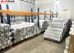 màng nhựa pvc ô kẹp lưới sợi polyester