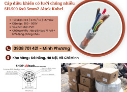 Cáp điều khiển có lưới chống nhiễu SH-500 6x0.5mm2 Altek Kabel Hà Nội, Huế, Quy Nhơn