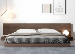Giường Ngủ Gỗ Công Nghiệp Thiết Kế Sát Đất Bền, Chịu Lực Tốt