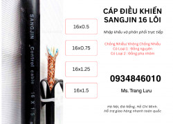 Cáp RVVP/ CXV 16x0.5/16x0.75/16x1.25/16x1.5 Hà Nội, Đà Nẵng, HCM