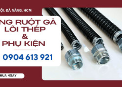 Ống ruột gà lõi thép bọc nhựa PVC giá sỉ/ giao hàng toàn quốc