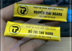 Thẻ cài áo nhận làm lẻ từ 2c