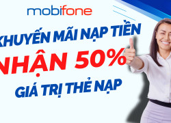 Duy nhất thứ 4 ngày 10/12, MobiFone khuyến mãi 50% nạp tiền