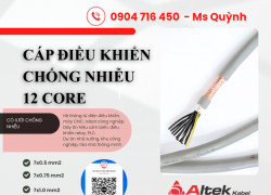 Cáp điều khiển  Altek Kabel 12 sợi 12x0.5, 12x0.75, 12x1.5 Đà Nẵng, Hà Nội, Bình Định, Hải Phòng