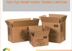 Thủ tục nhập khẩu thùng carton