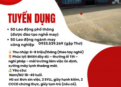 CÔNG TY CP MAY HỮU NGHỊ – XÍ NGHIỆP 7 TUYỂN DỤNG GẤP Lao động ngành may công nghiệp