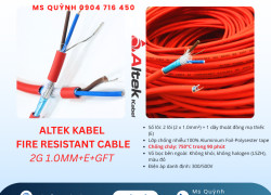 Cáp chống cháy chống nhiễu Altek Kabel 2x1.0 Sài Gòn, Hà Nội, Đà Nẵng, Cần Thơ