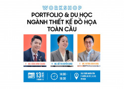 WORKSHOP PORTFOLIO & DU HỌC NGÀNH THIẾT KẾ ĐỒ HỌA TOÀN CẦU