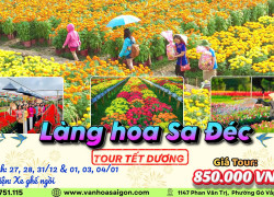 🌸 TOUR LÀNG HOA SA ĐÉC 1 NGÀY – TẾT DƯƠNG LỊCH